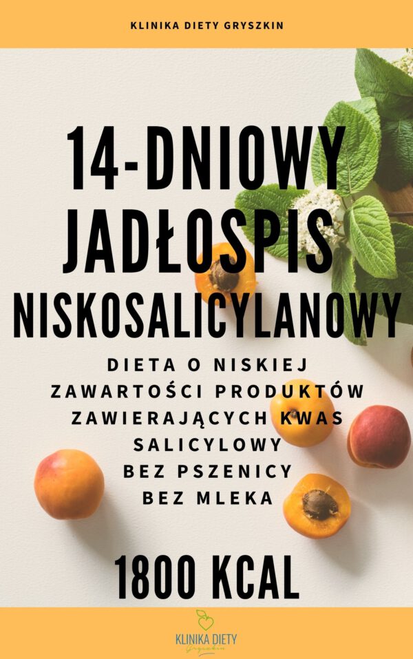 Gotowy 14-dniowy jadłospis niskosalicylanowy