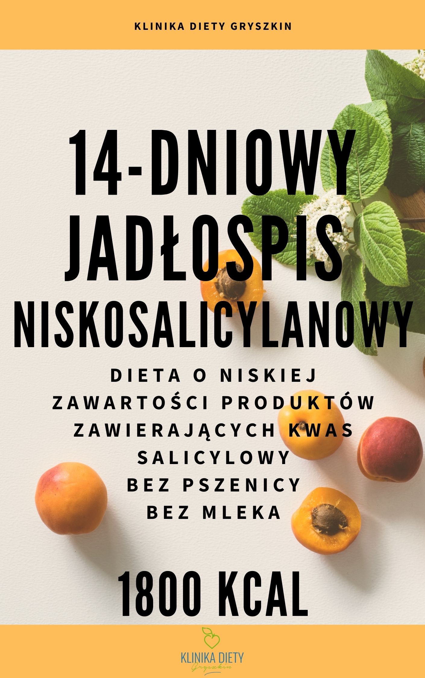Gotowy 14dniowy jadłospis niskosalicylanowy Klinika Diety Gryszkin